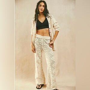 NWOT Free People Get Away Fauxchet Pants